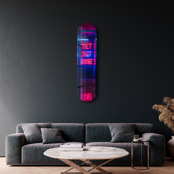 Wallity Get $hit Done Pintura Decorativa de Vidrio Templado Multicolor Wallity Get $hit Done Pintura Decorativa de Vidrio Templado Multicolor